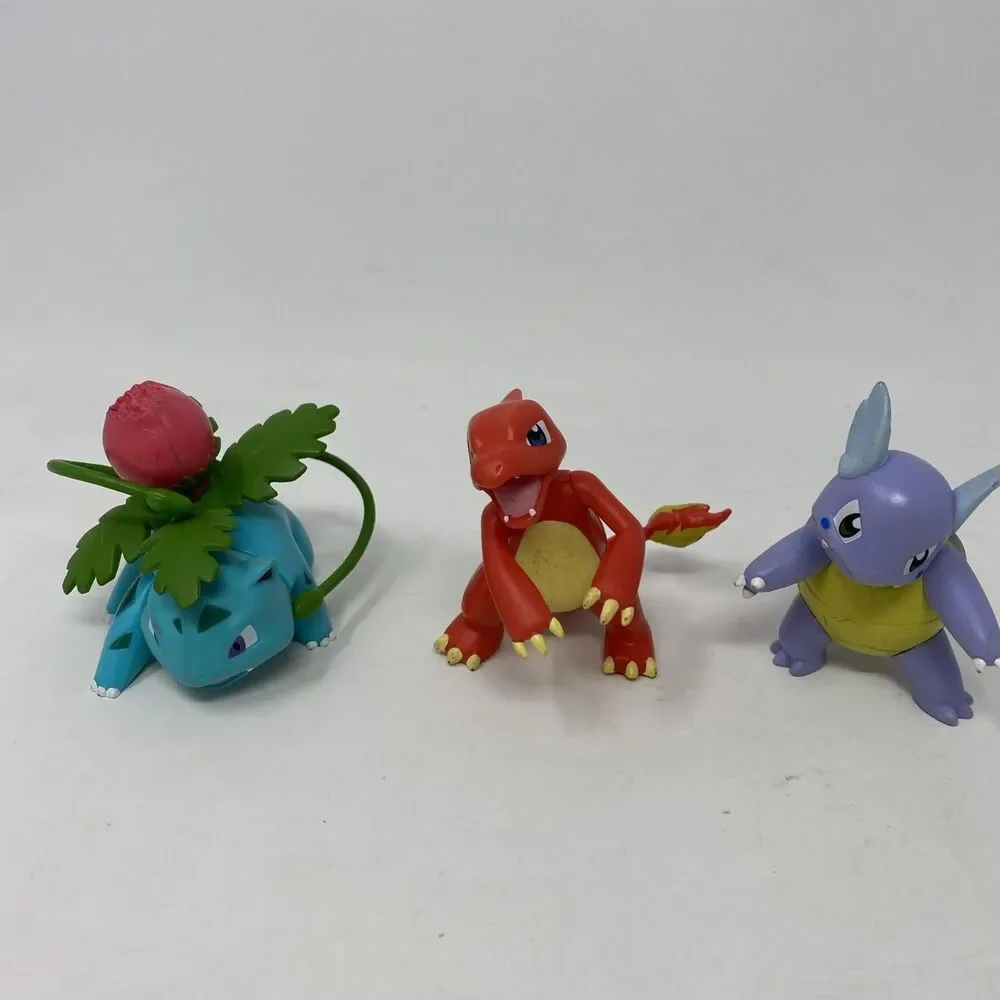 Pokemon Tomy Lot Of 3 Ivysaur, Charmeleon Vinyl Figures 2